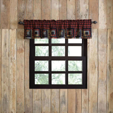Cumberland Patchwork Valance Curtain 16x72 - The Fox Decor